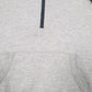 Womens Grey Champion Raglan Half Zip Hoodie Jumper