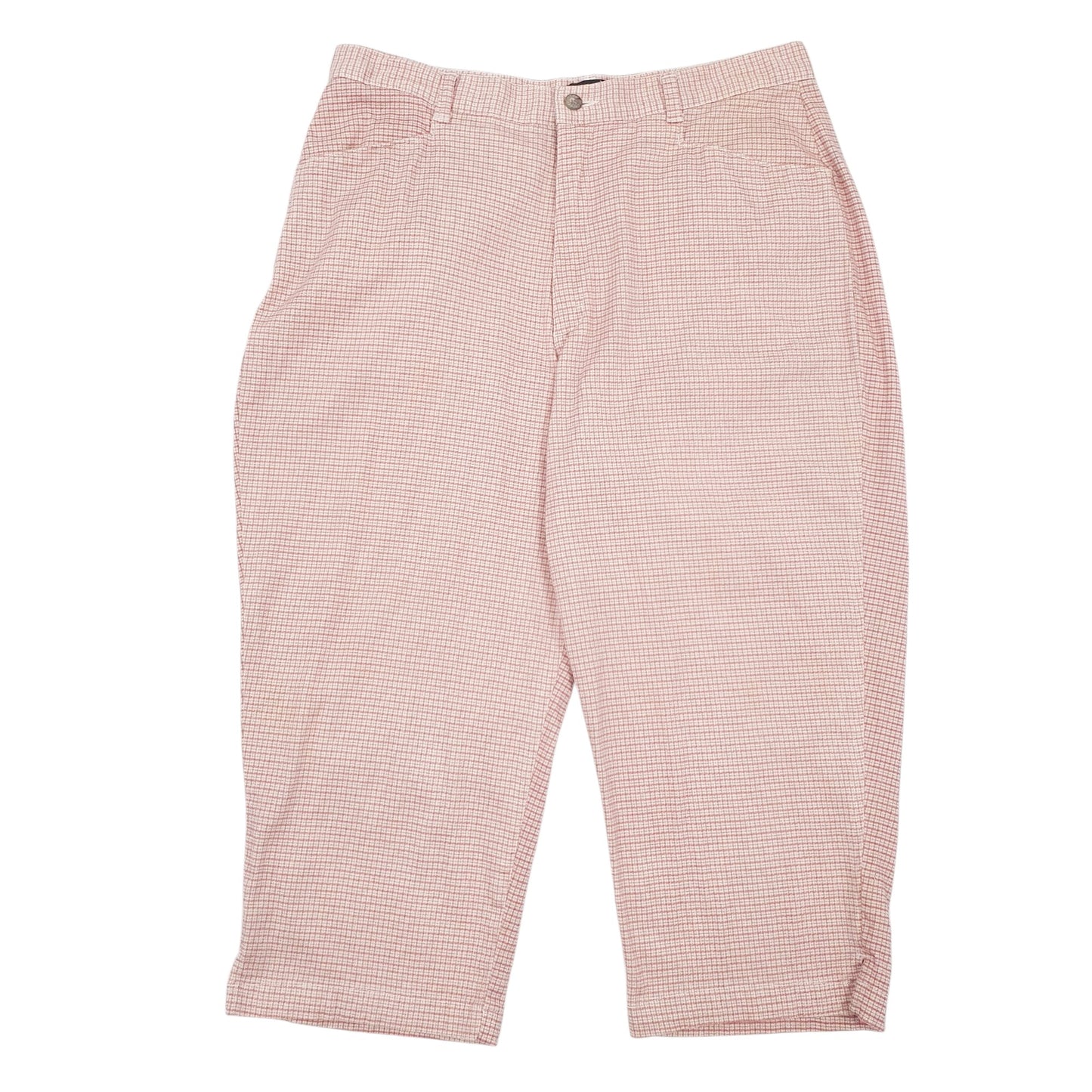 Womens Pink Lee Capri Chino Trousers