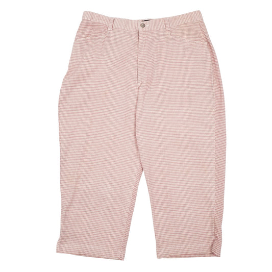 Womens Pink Lee Capri Chino Trousers