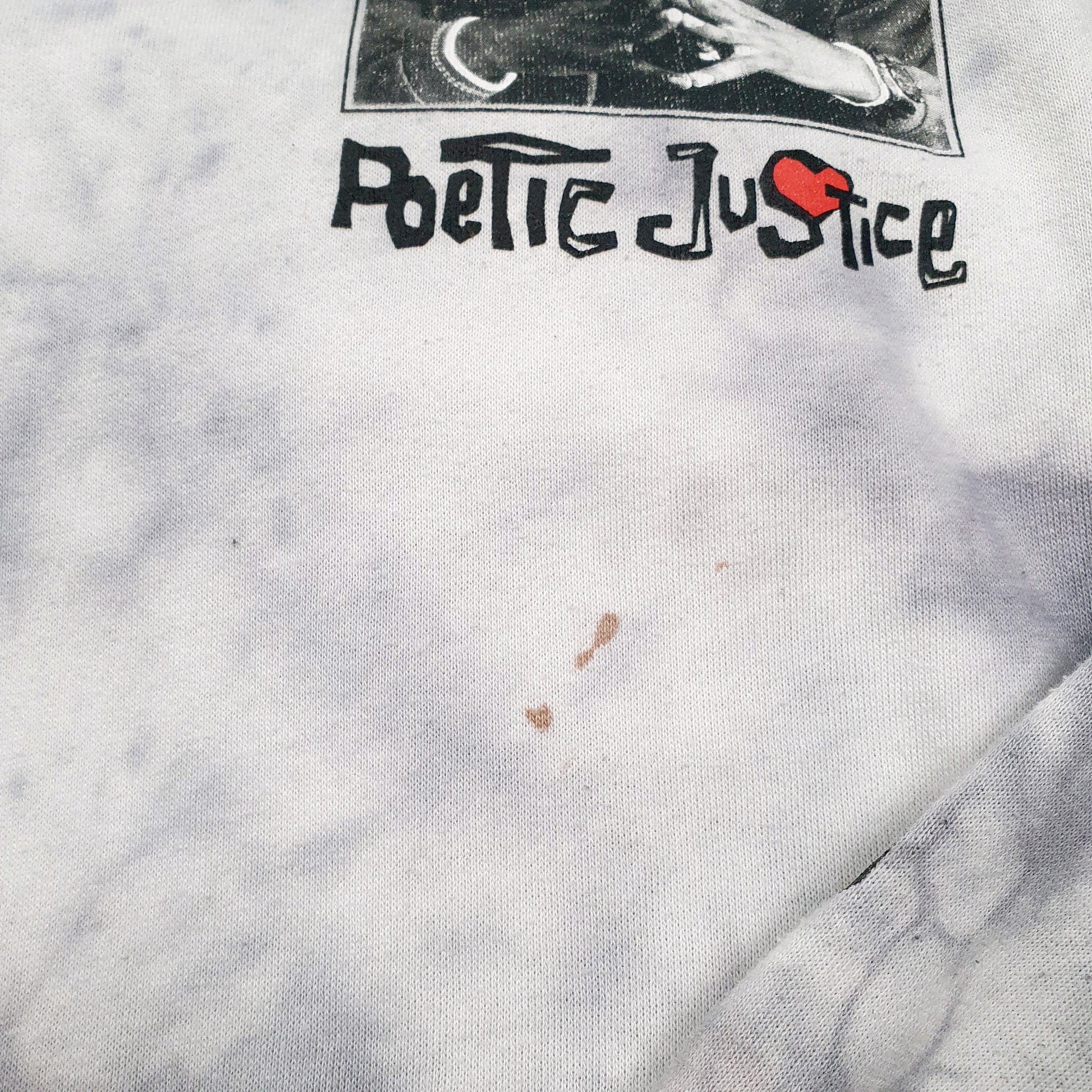 Mens Grey Chemistry Rapper Tupac Shakur Tie Dye Poetic Justice Hoodie Jumper