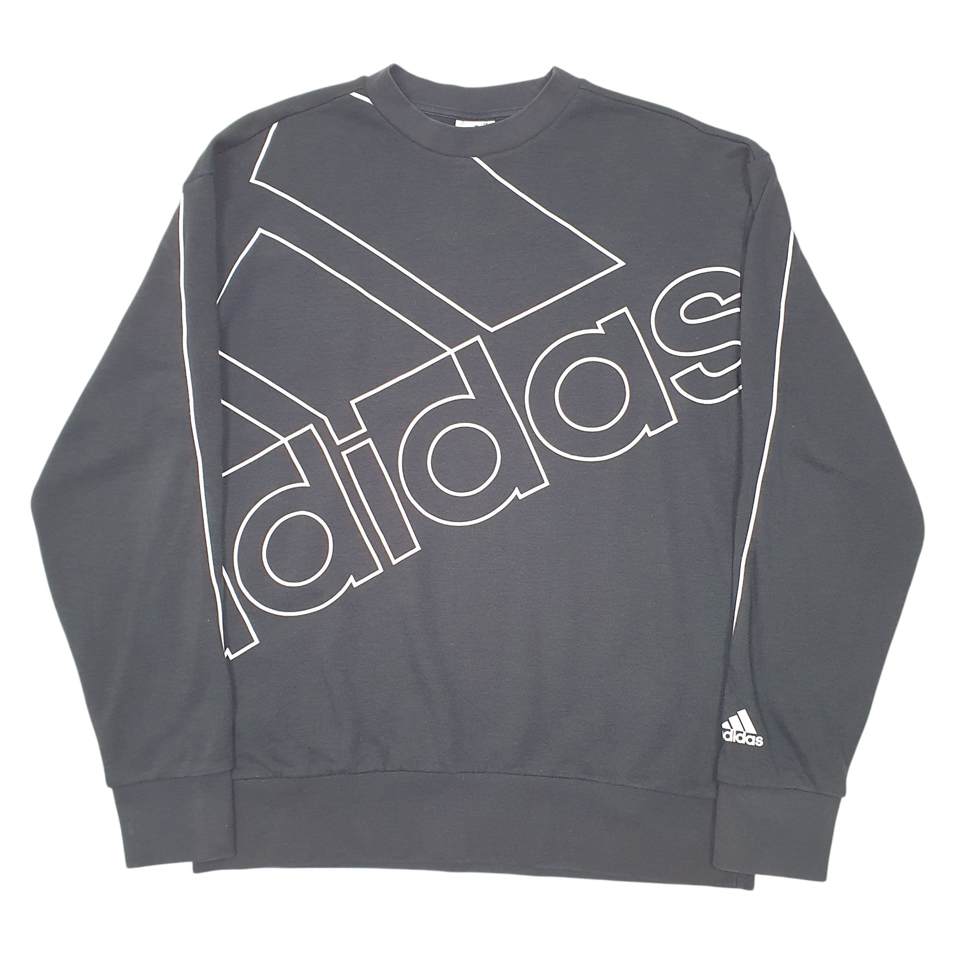 Mens Black Adidas  Crewneck Jumper