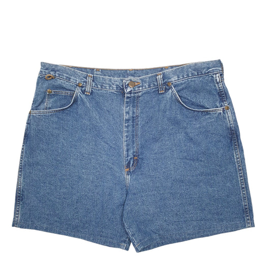 Mens Blue Wrangler Denim Jeans Jorts Denim Shorts