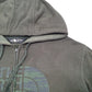 Mens Green The North Face Spellout Hoodie Full Zip Jumper