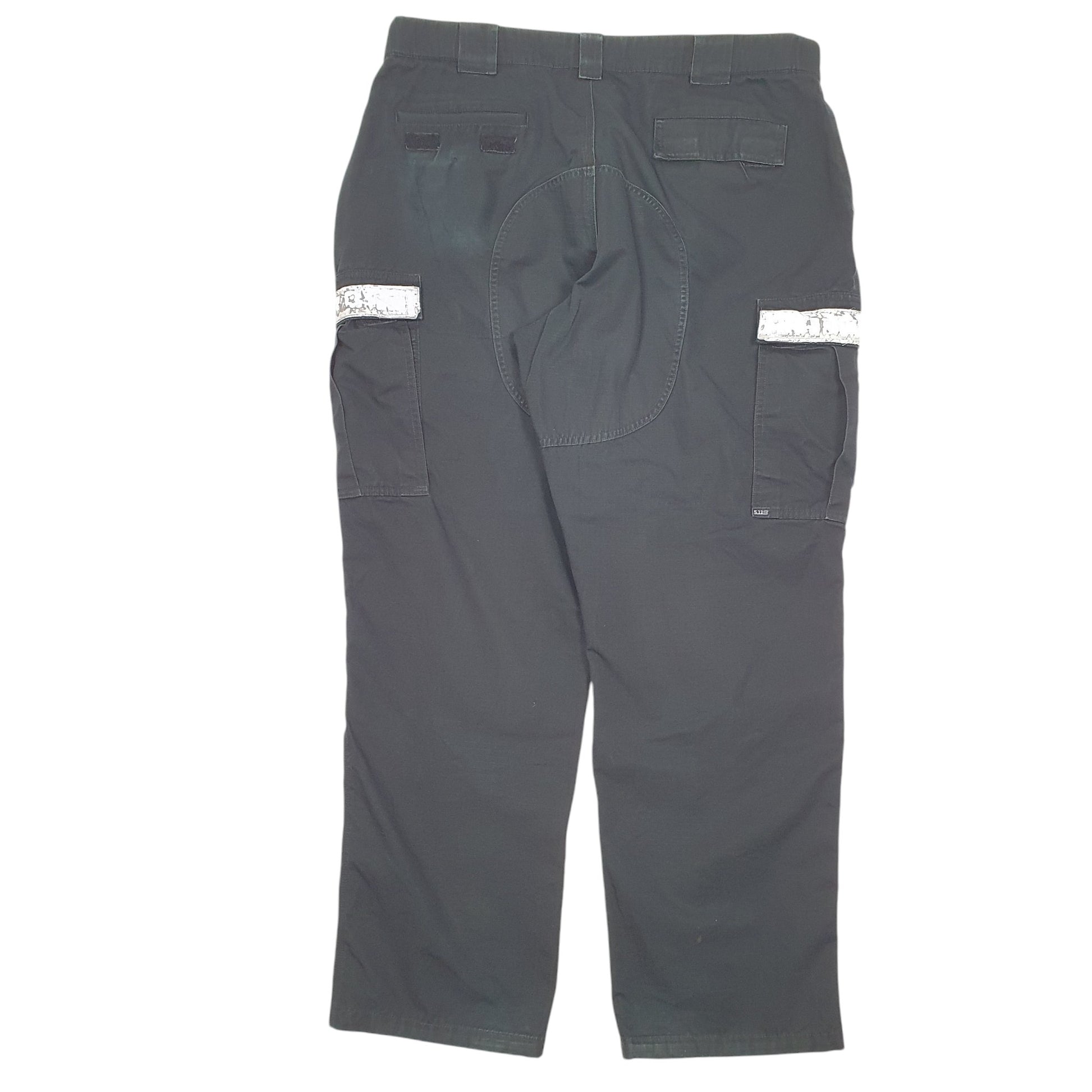 Mens Black 511 Tactical Ripstop Combat Utility Cargo Trousers