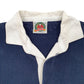 Mens Navy Barbarian Rugby Long Sleeve Polo Shirt