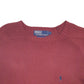 Mens Burgundy Polo Ralph Lauren Knit Crewneck Jumper