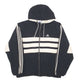 Mens Black Adidas Vintage 90s Full Zip Coat