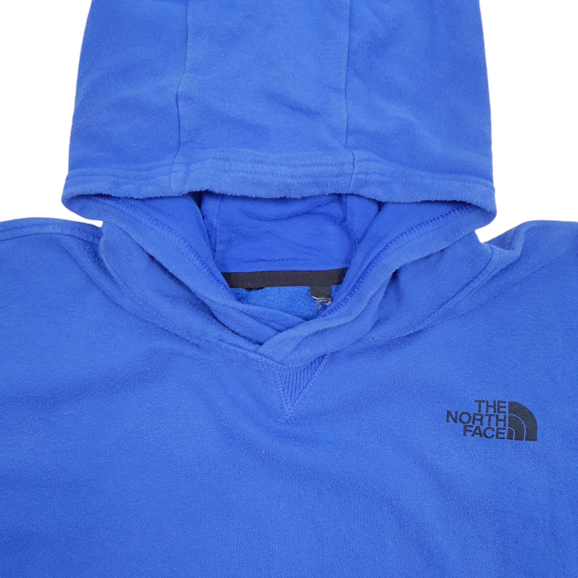 Mens Blue The North Face Spellout Hoodie Jumper