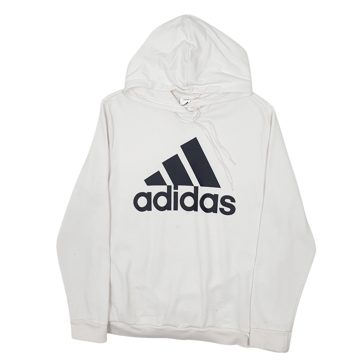 Womens White Adidas  Hoodie Jumper