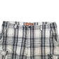 Mens Grey Lee Madras Ivy League Chino Shorts