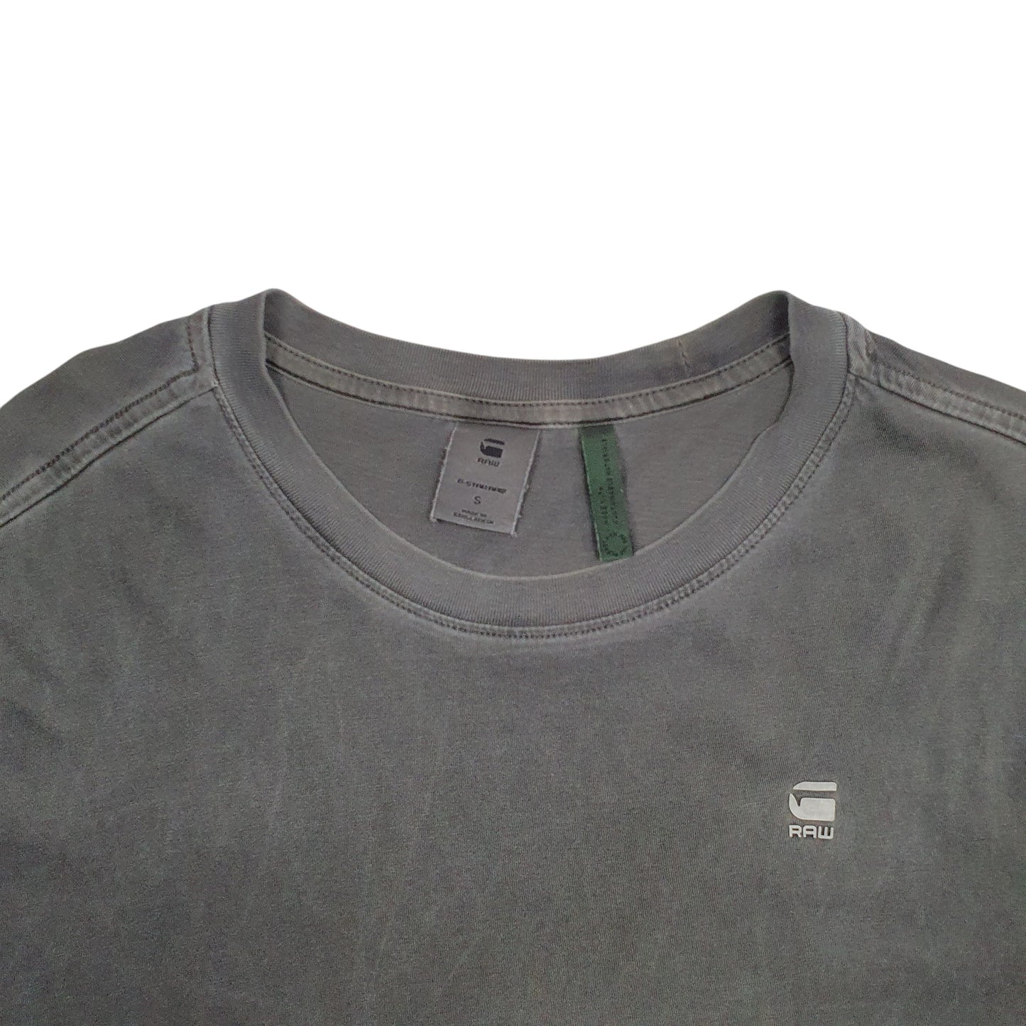 Mens Grey G.Star Raw  Short Sleeve T Shirt