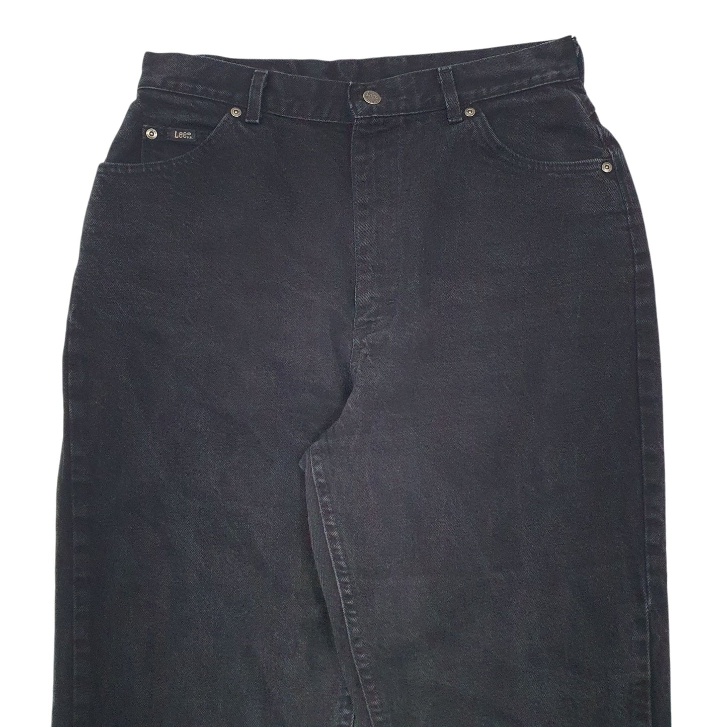 Womens Black Lee Vintage Made In USA Riders JeansW31 L30