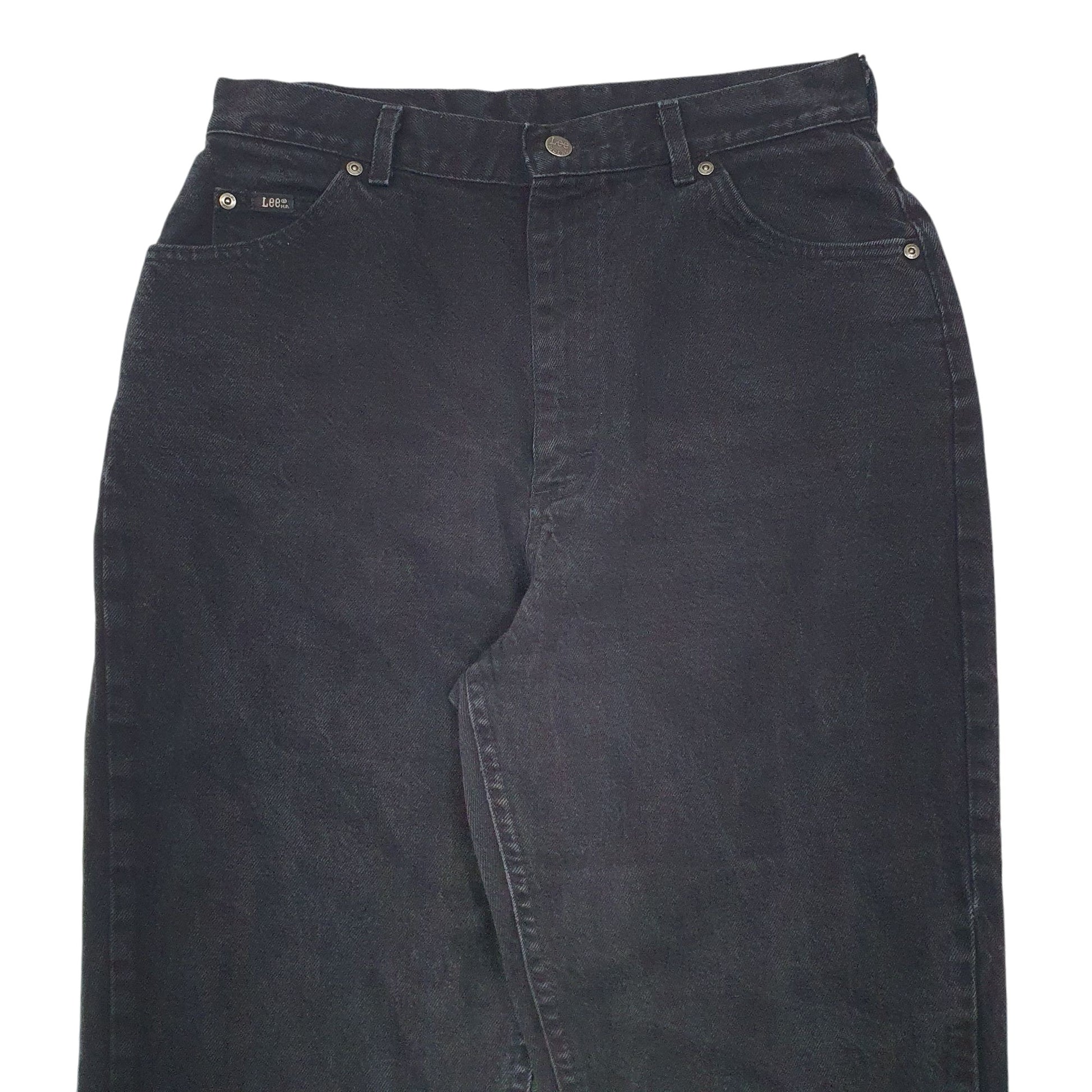 Womens Black Lee Vintage Made In USA Riders JeansW31 L30