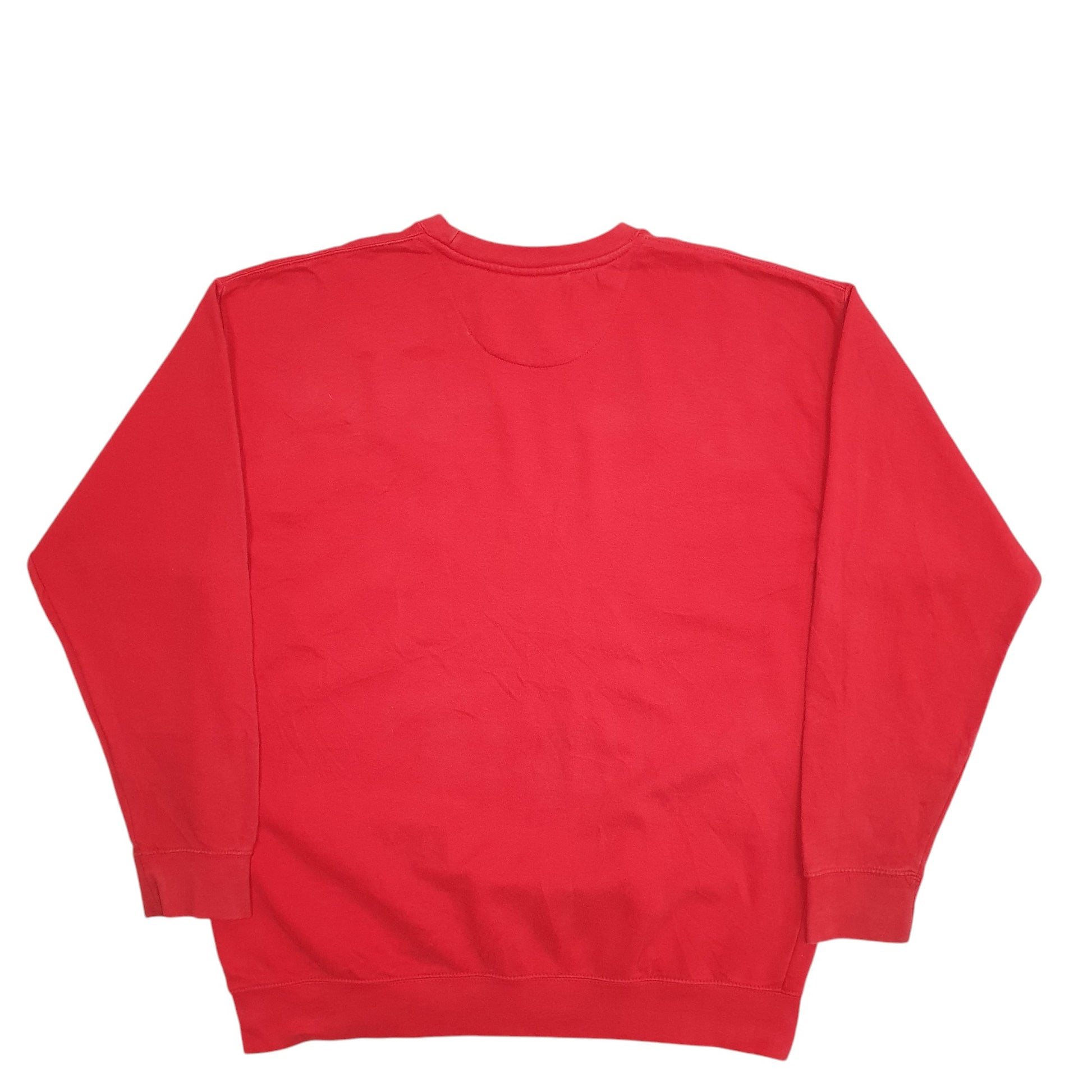 Mens Red Nike Swoosh Crewneck Jumper