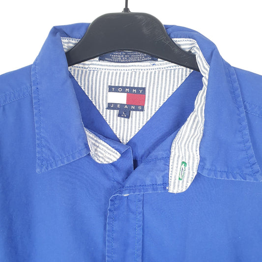 Mens Blue Tommy Hilfiger Jeans Long Sleeve Shirt