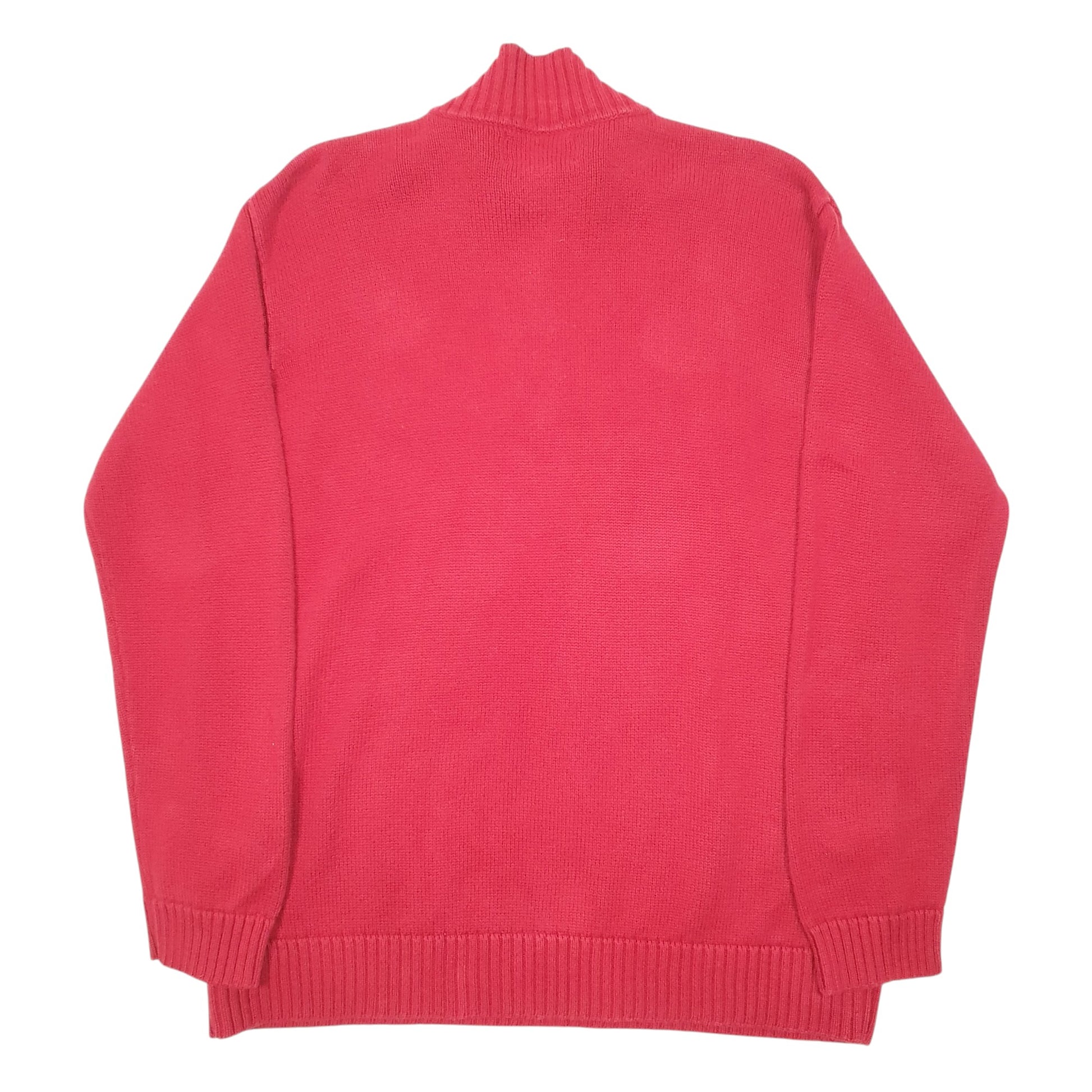 Mens Red Ralph Lauren Knit Crest Anchor Quarter Zip Jumper