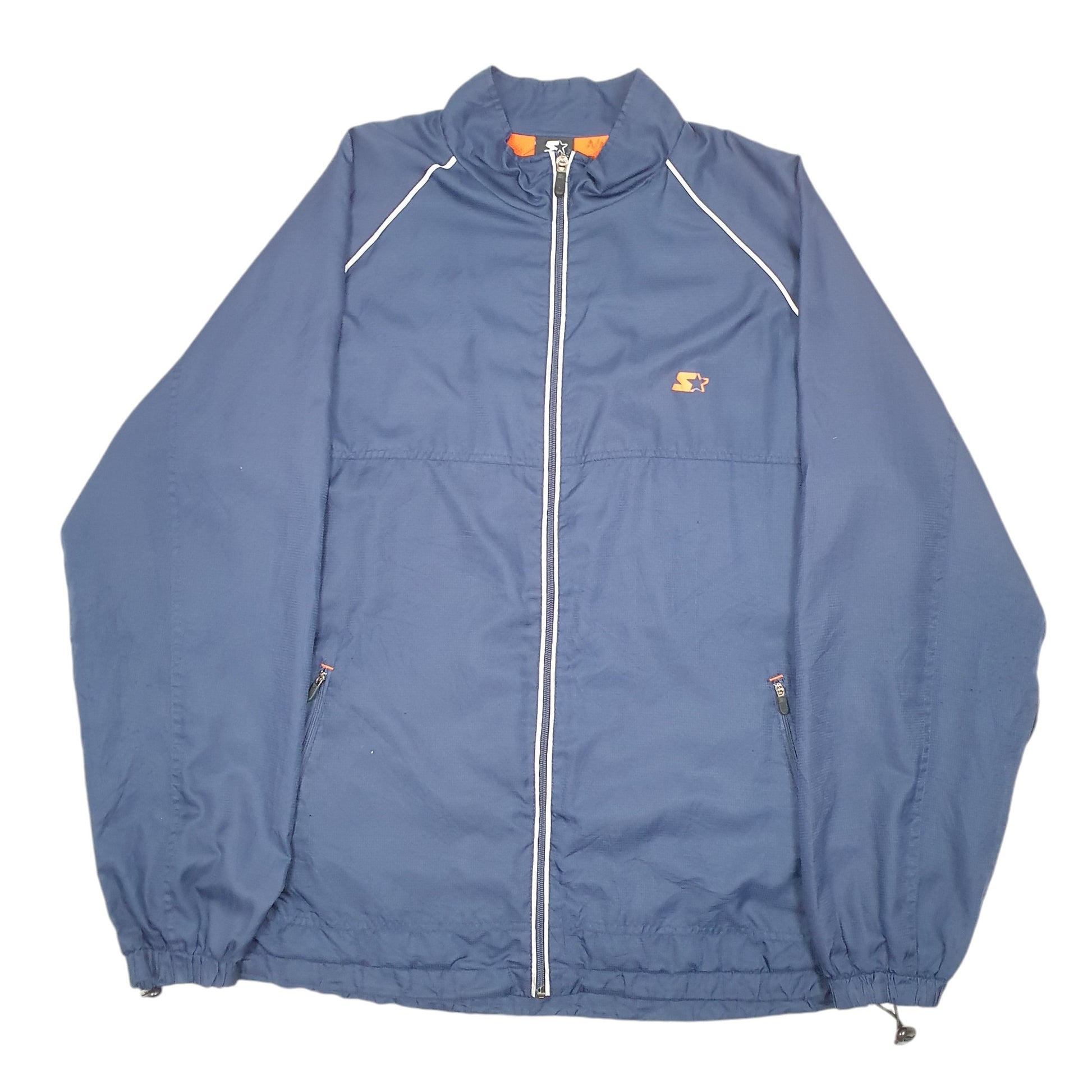 Mens Navy Starter  Full Zip Coat