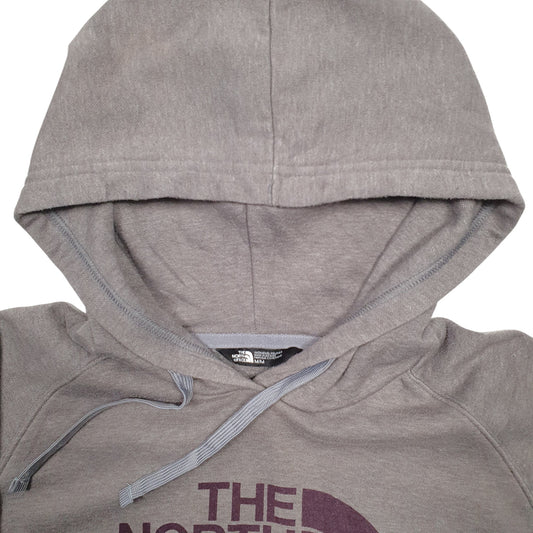 Womens Grey The North Face Spellout Hoodie Jumper