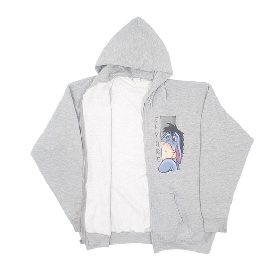 Mens Grey Disney Eeyore Full Zip Jumper