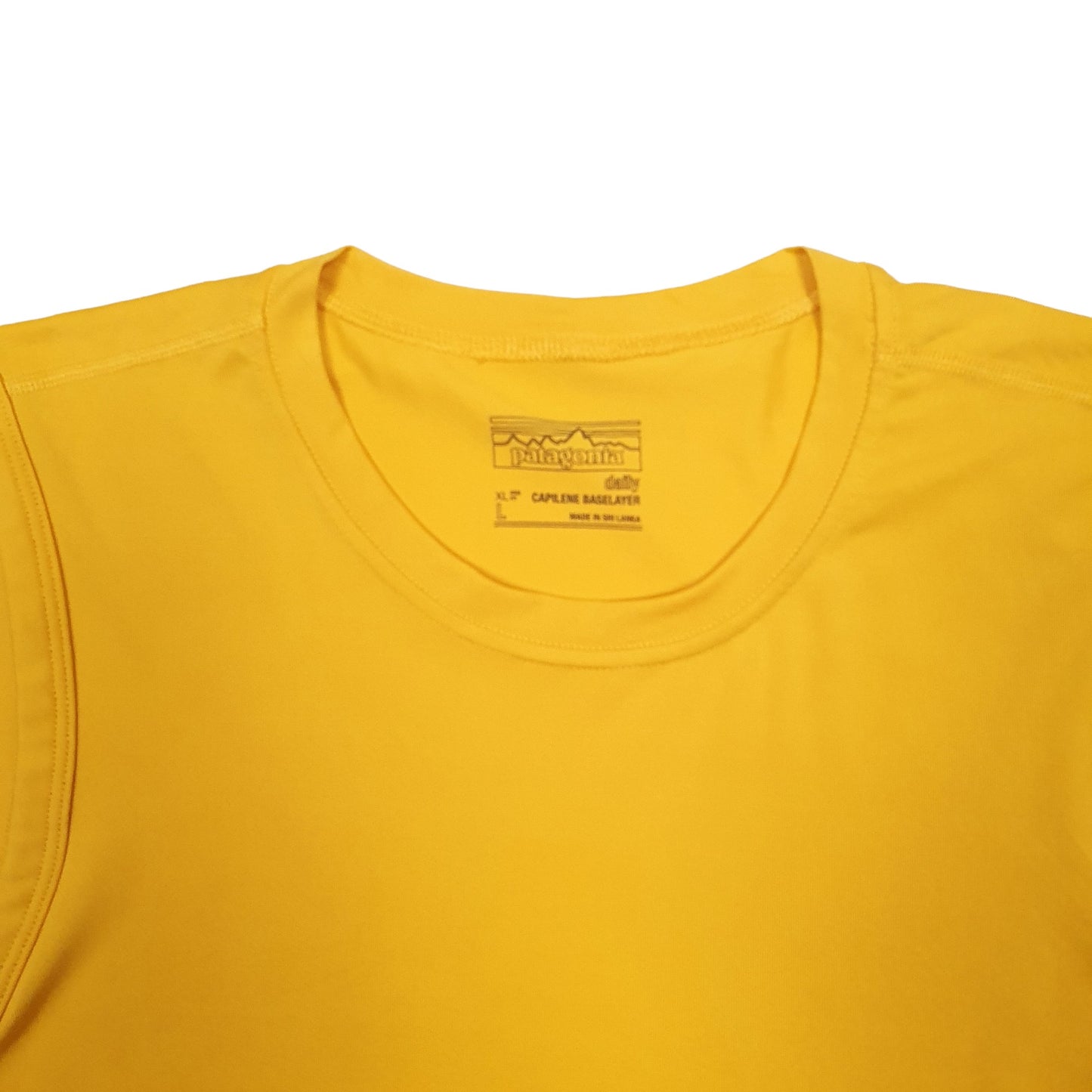 Mens Yellow Patagonia Active Sports Short Sleeve T Shirt