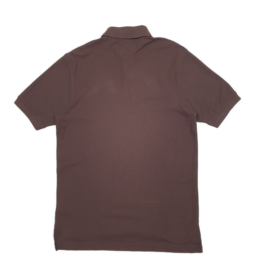 Mens Brown Tommy Hilfiger  Short Sleeve Polo Shirt