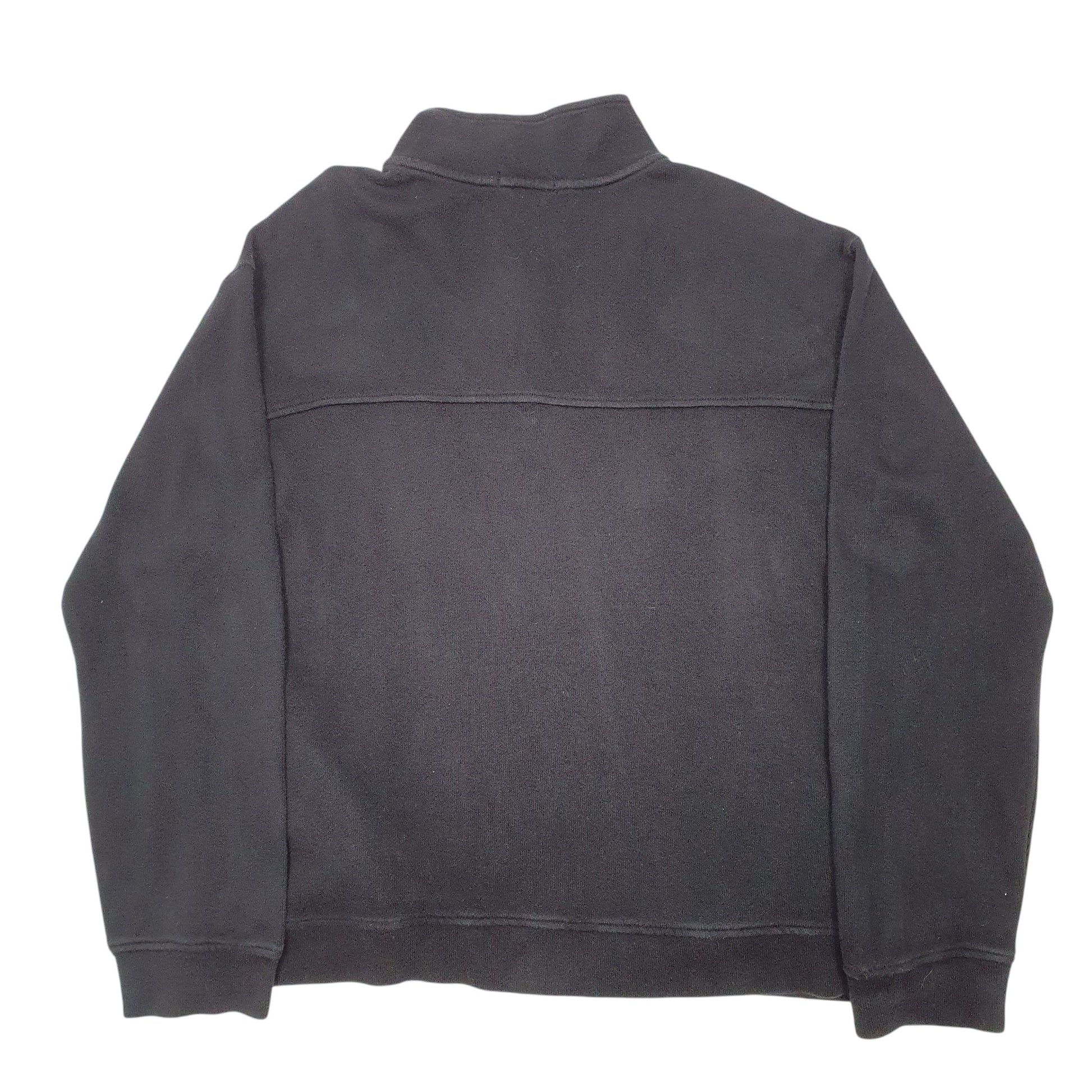 Mens Black Nautica  Quarter Zip Jumper