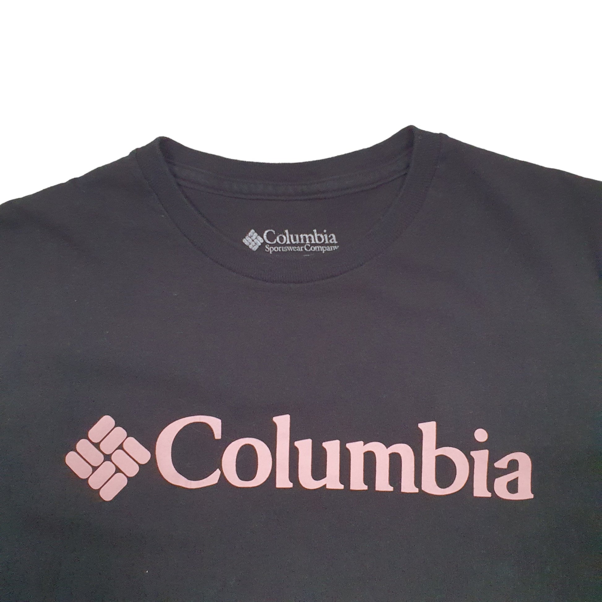 Mens Black Columbia Sportswear Spellout Short Sleeve T Shirt