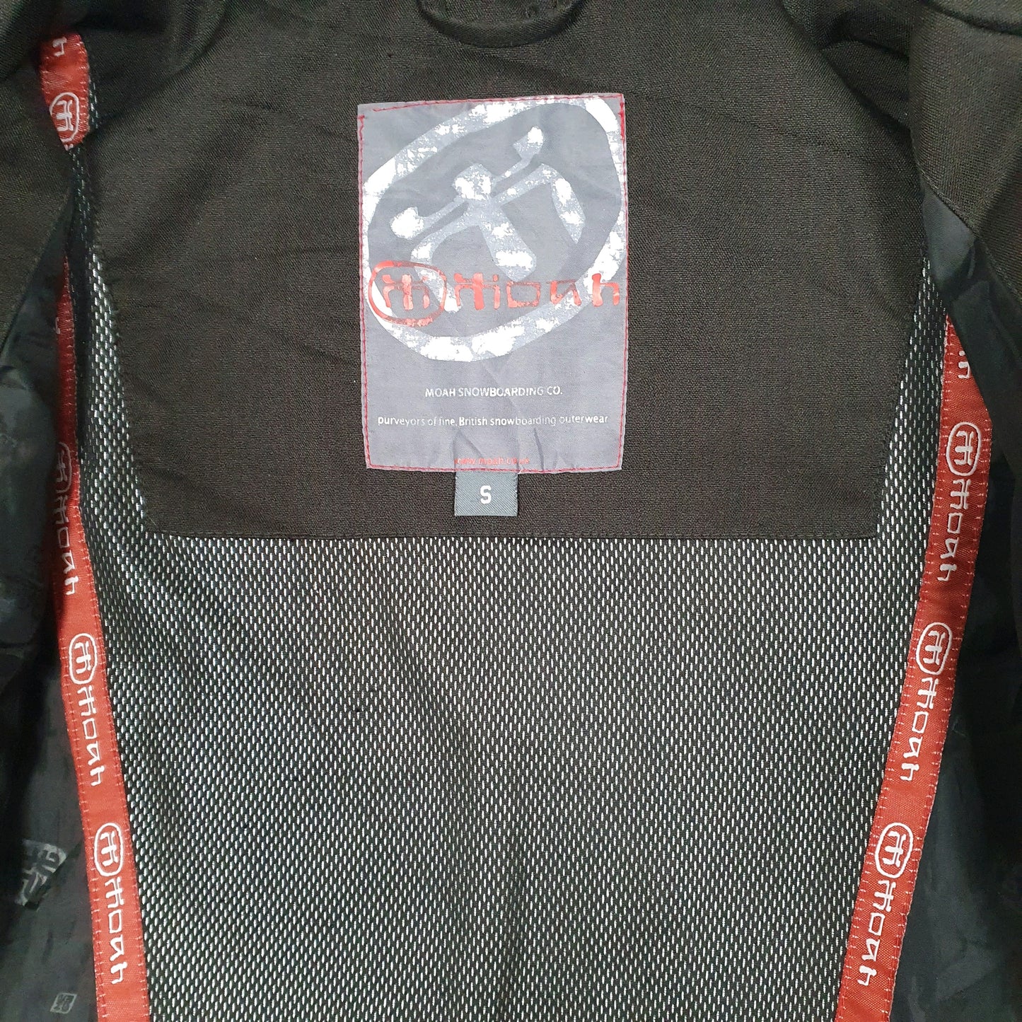 Mens Black Moah Snowboarding  Coat
