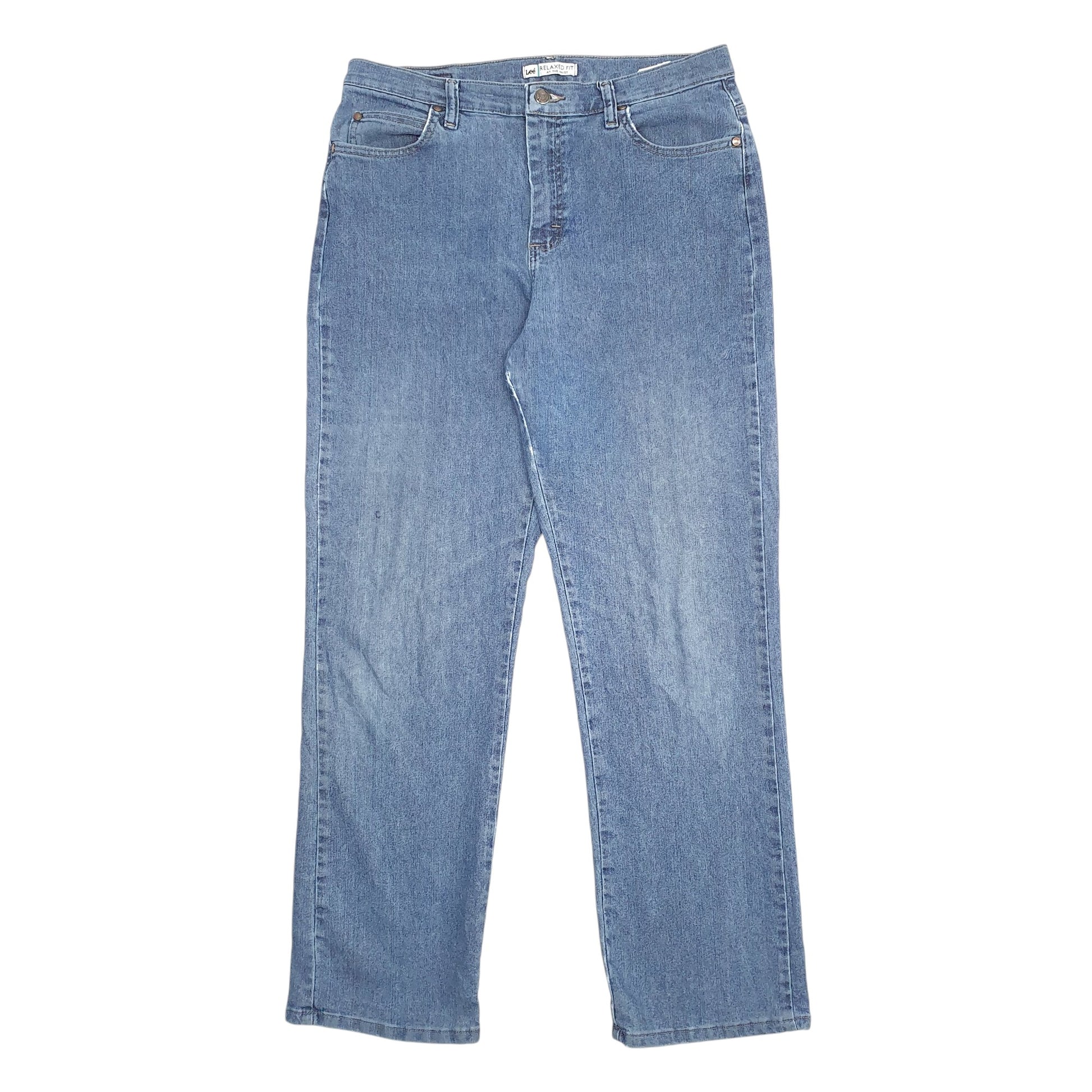 Womens Blue Lee At The Waist Stretch Fit Relaxed JeansW34 L32