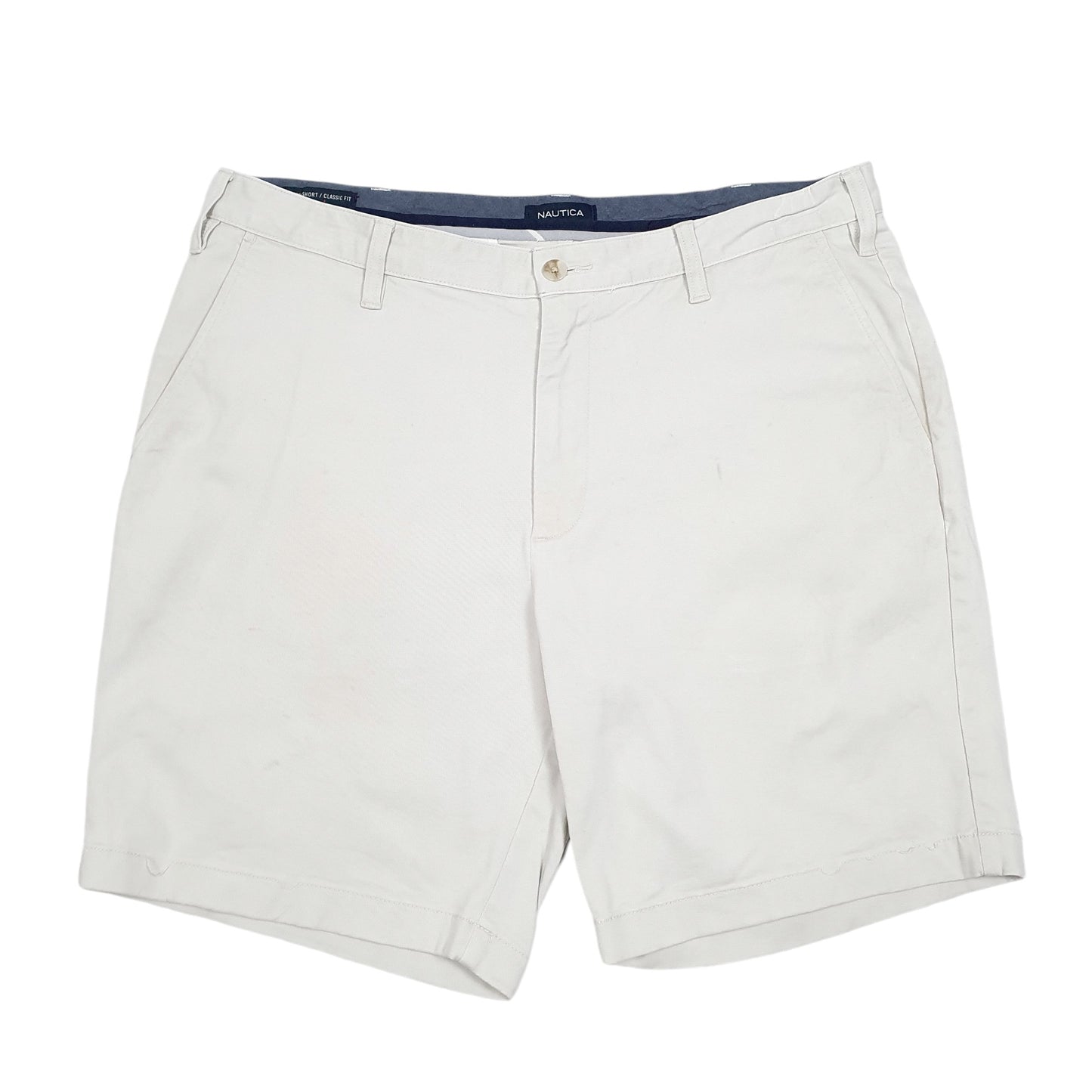 Mens Beige Nautica Deck Short Classic Stretch Chino Shorts