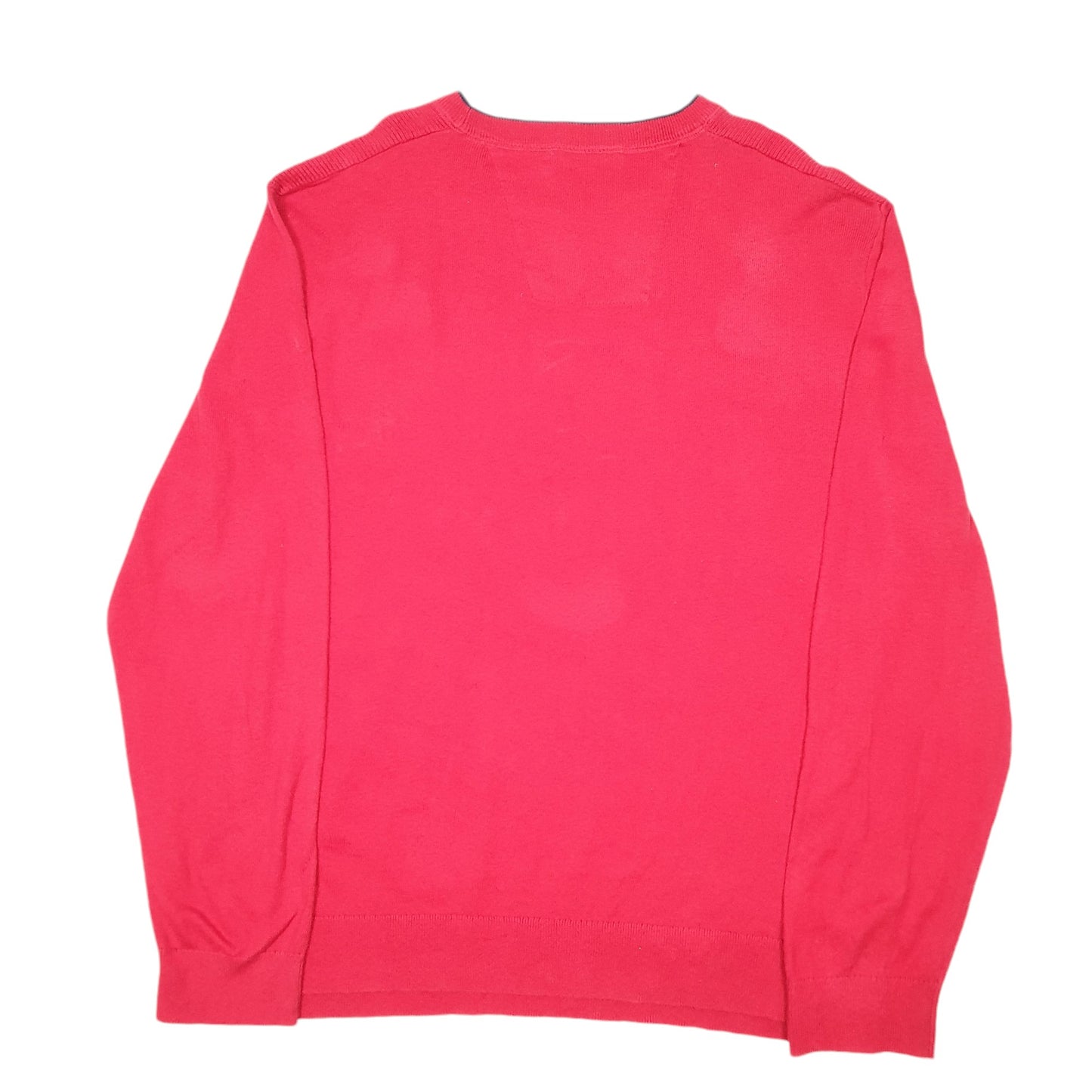 Mens Red Nautica Knit Crewneck Jumper