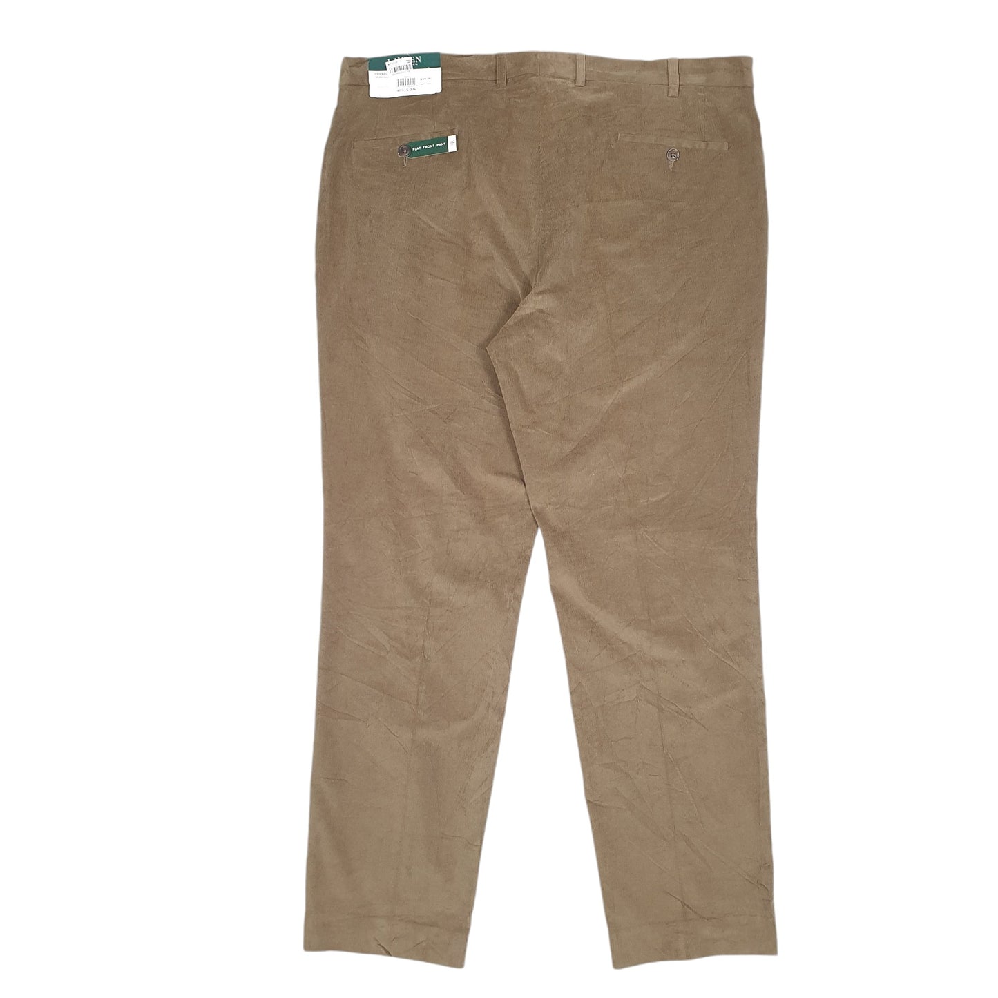 Mens Brown Lauren Ralph Lauren Flat Front Corduroy Trousers