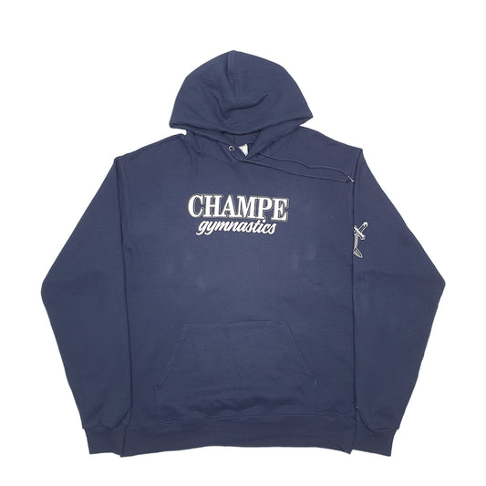 Mens Navy Champion Gymnastics Hoodie Jumper