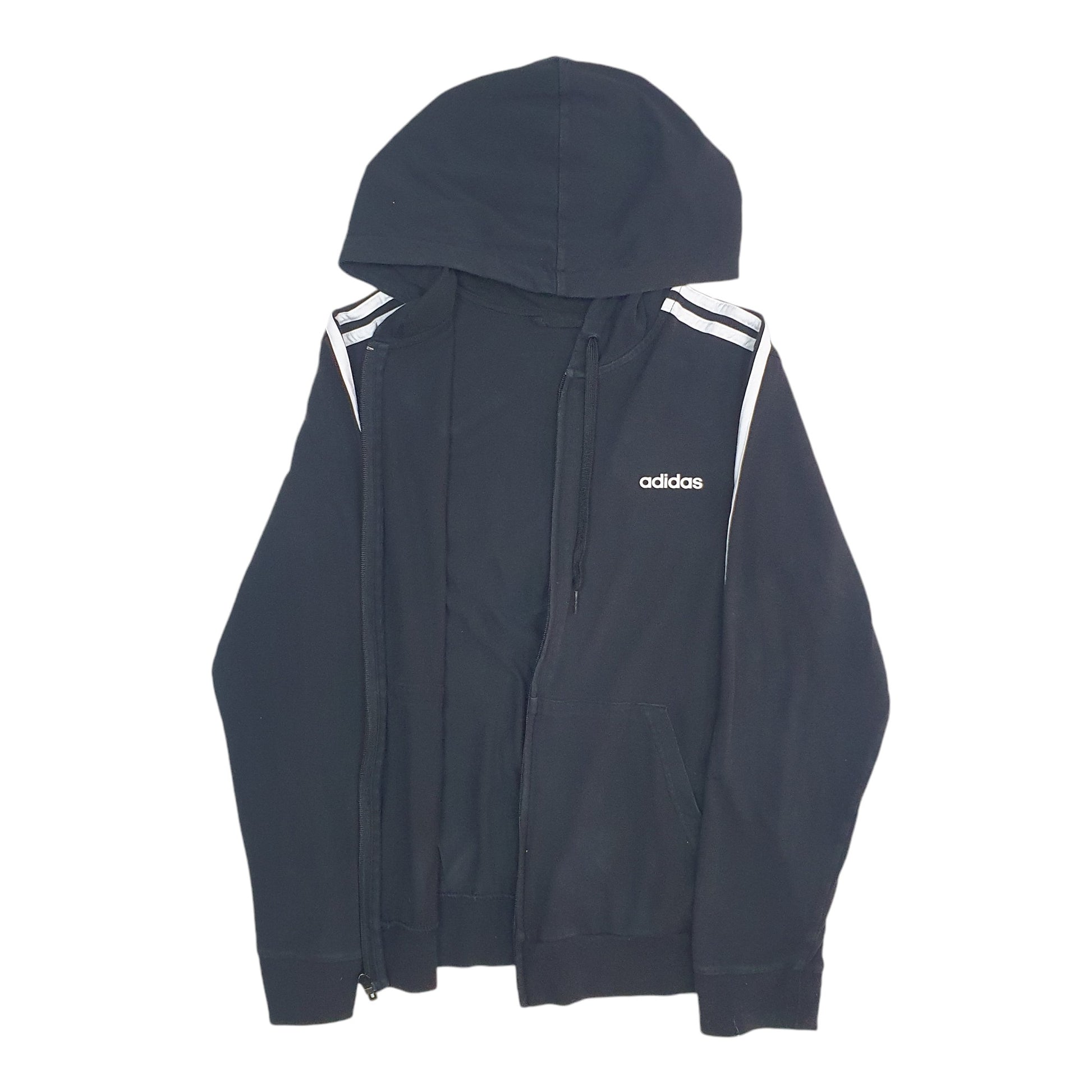 Womens Black Adidas  Full Zip Jumper