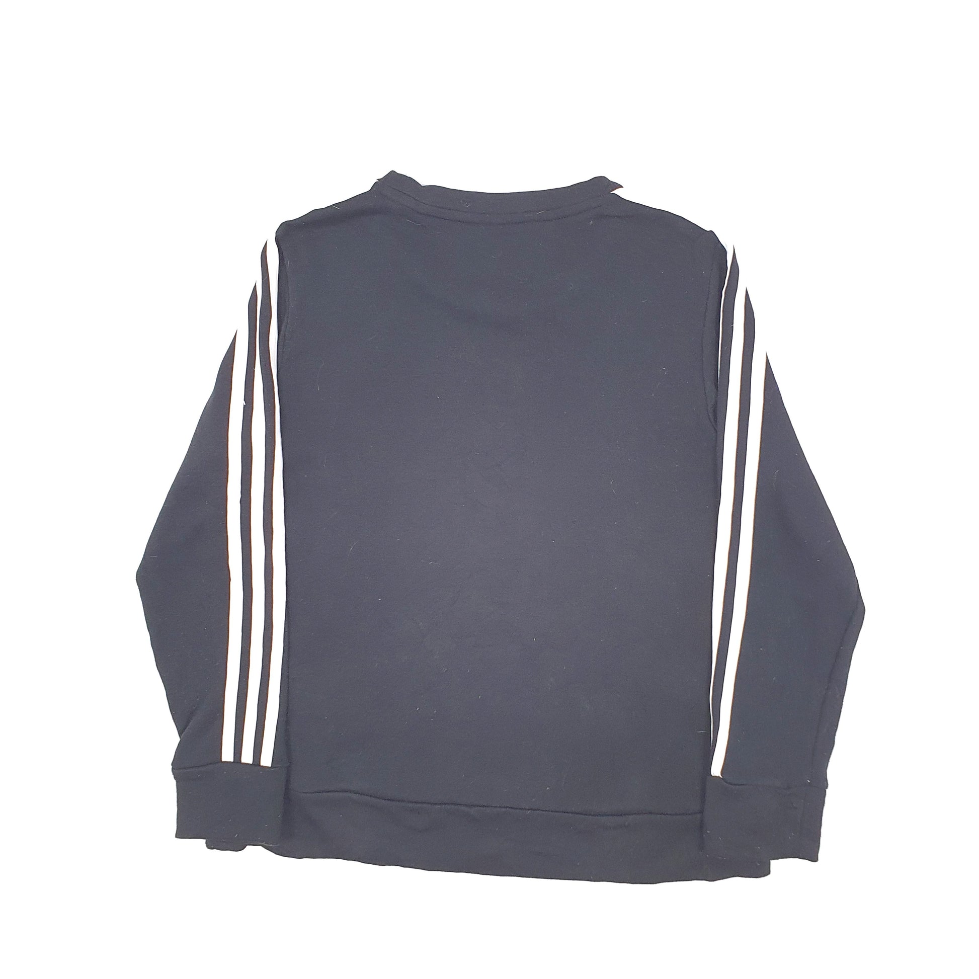 Womens Black Adidas  Crewneck Jumper