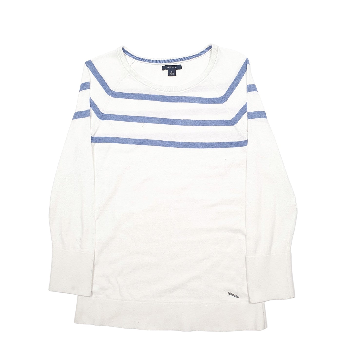 Womens White Nautica  Long Sleeve T Shirt