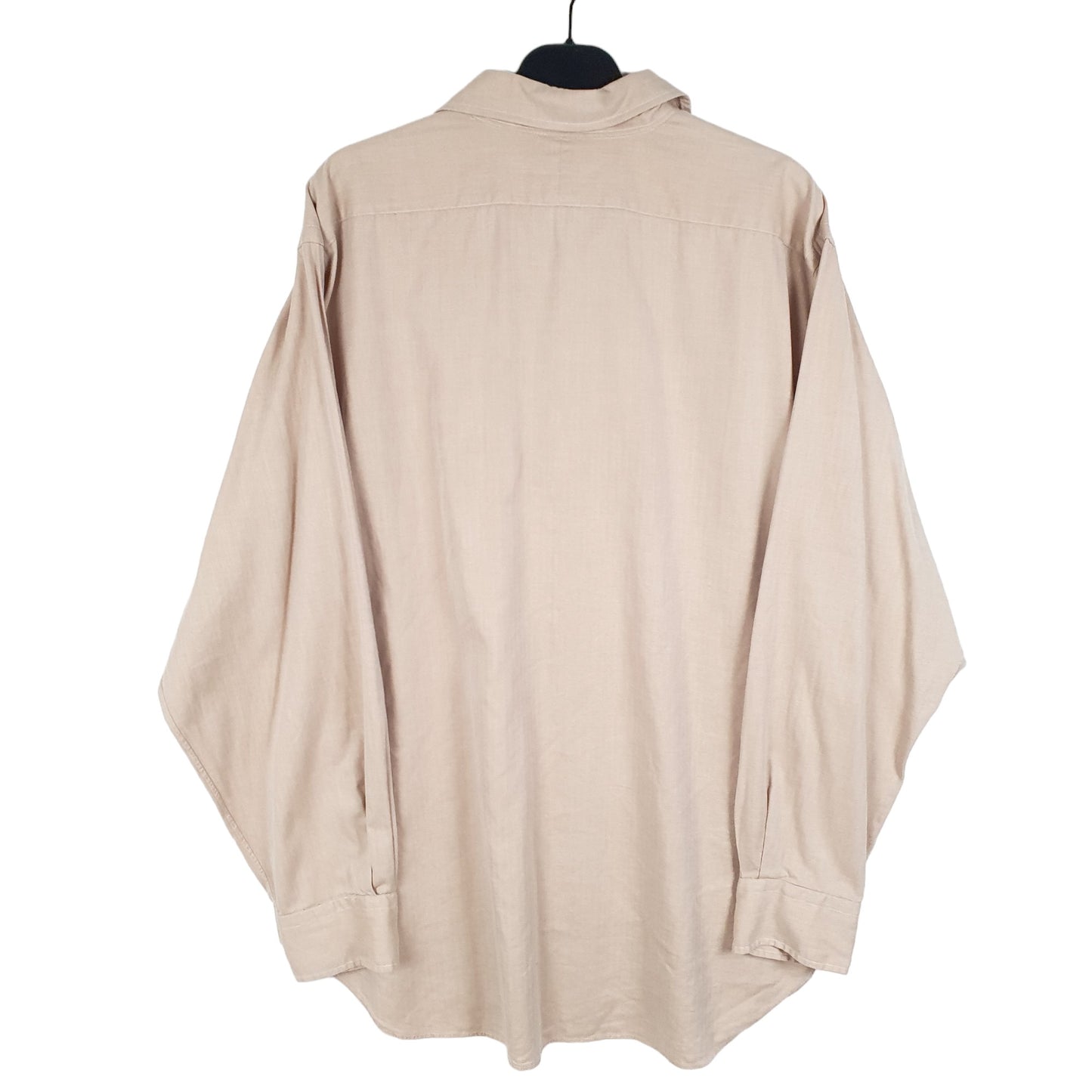 Mens Tan Polo Ralph Lauren Andrew Herringbone Twill HBT Long Sleeve Shirt