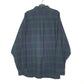 Mens Navy L.L.Bean Flannel Overshirt Long Sleeve Shirt