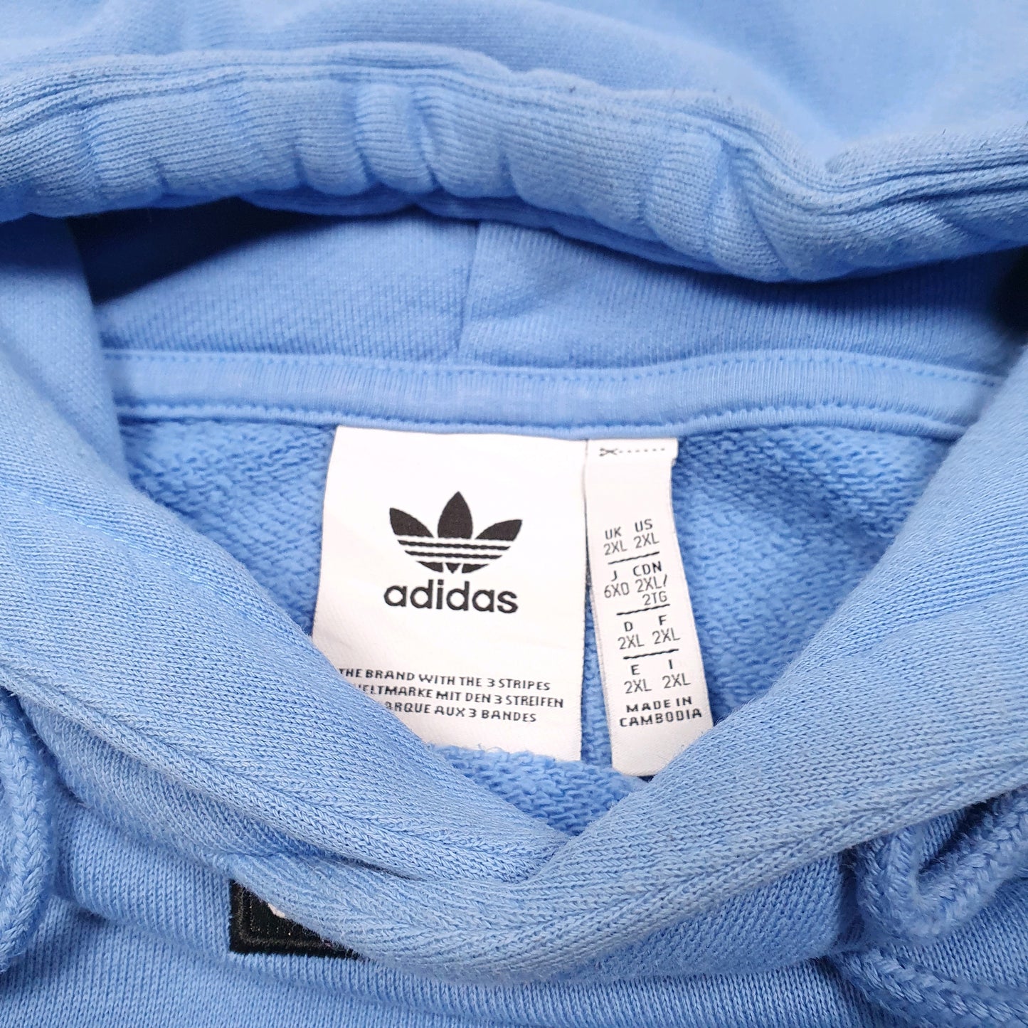 Mens Blue Adidas  Hoodie Jumper