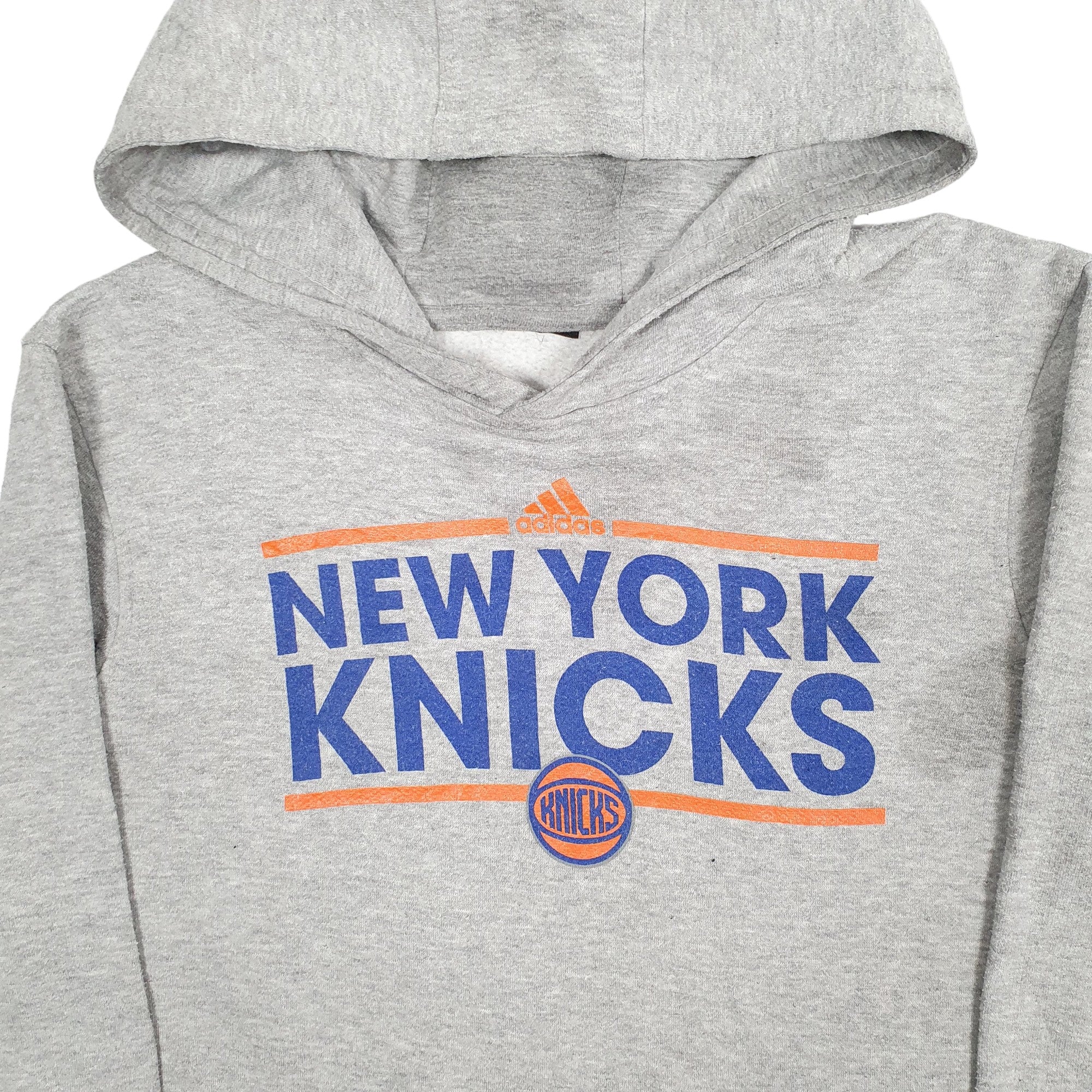 Mens Adidas Grey Hoodie NBA New York Knicks Basketball Jumper S Bundl Clothing