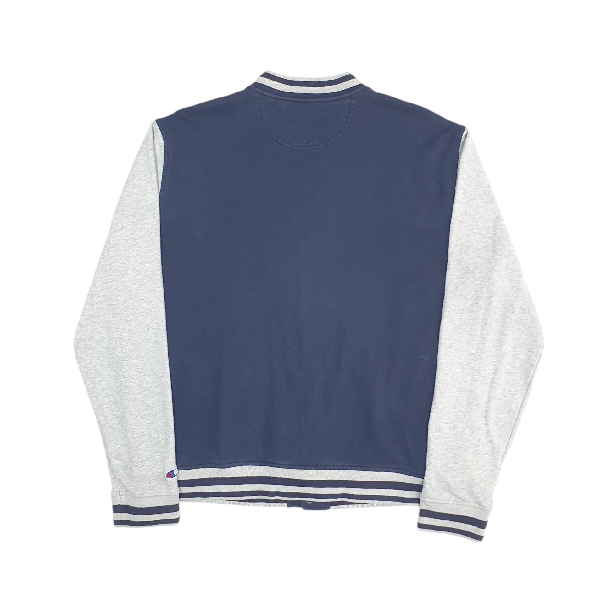 Mens Navy Champion Varsity College Bomber Full Zip Jumper