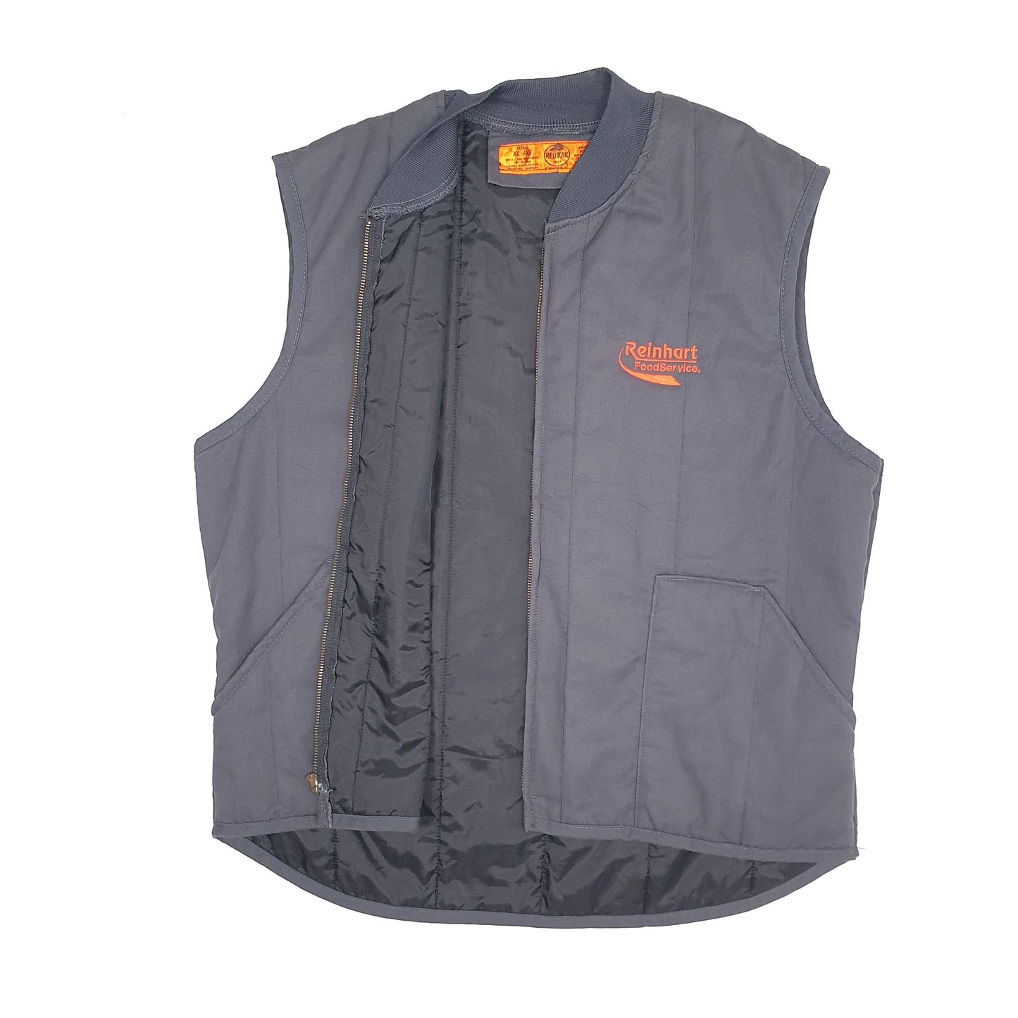 Mens Grey Red Kap Vest Gilet  Coat