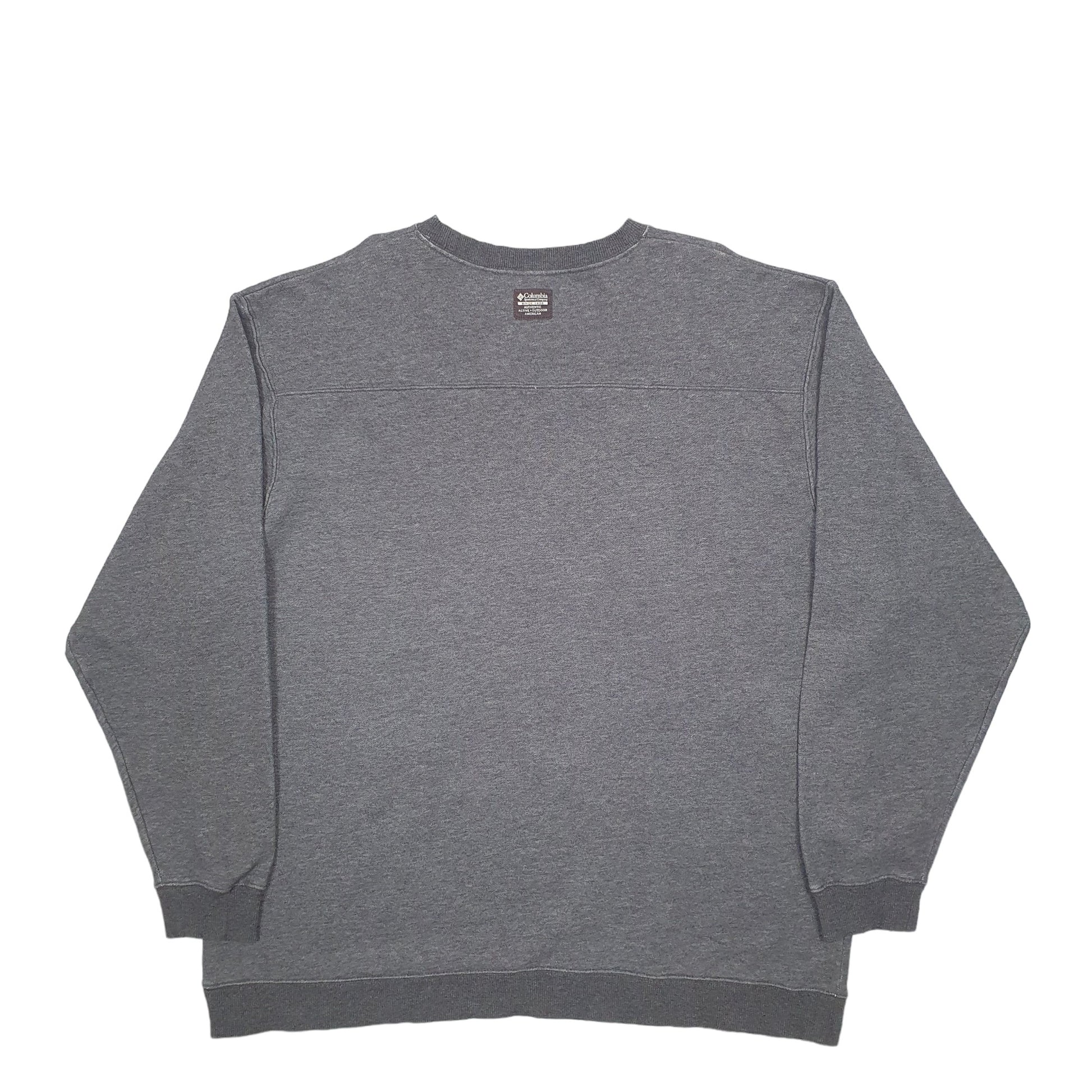 Mens Grey Columbia  Crewneck Jumper