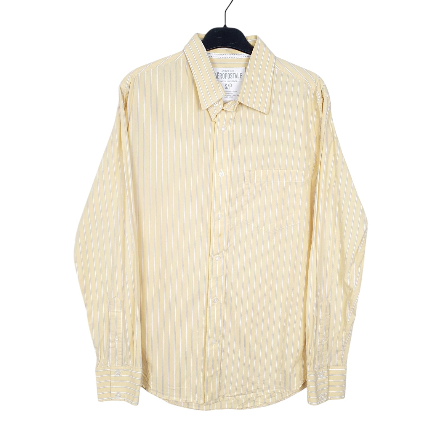 Mens Yellow Aeropostale  Long Sleeve Shirt