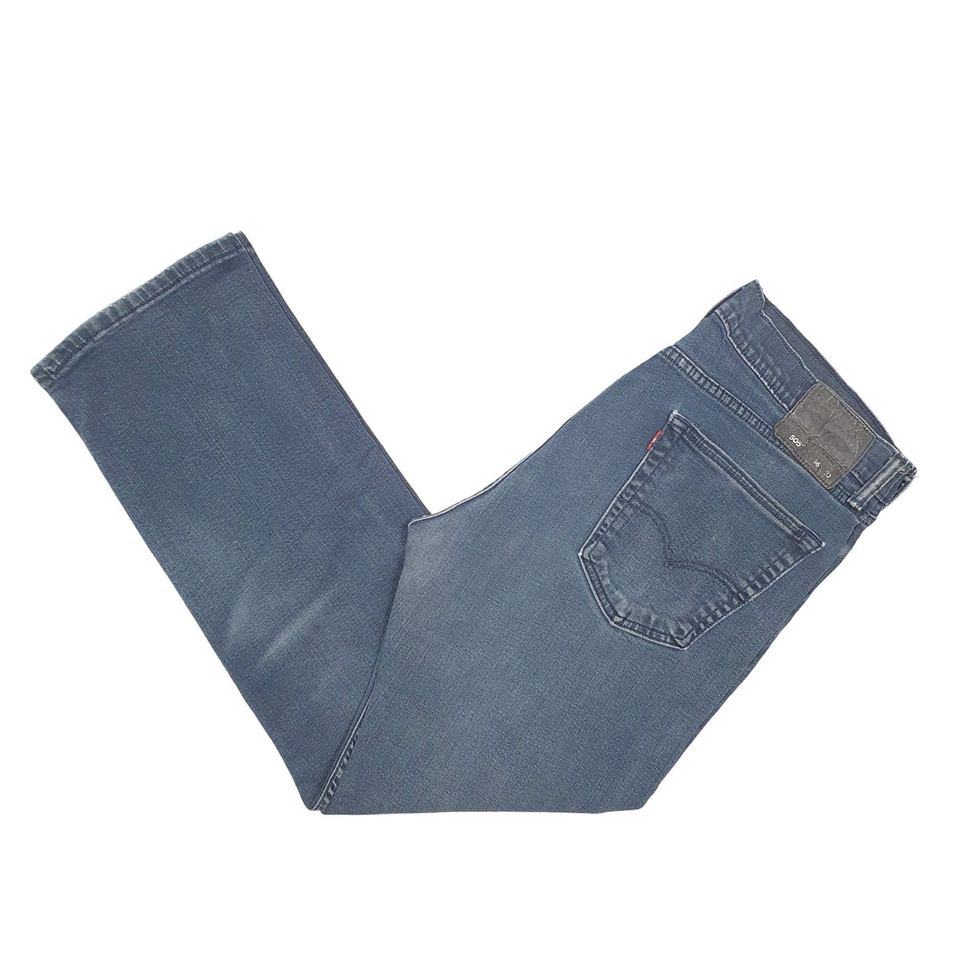 Mens Navy Levis Stretch 505 JeansW36 L30