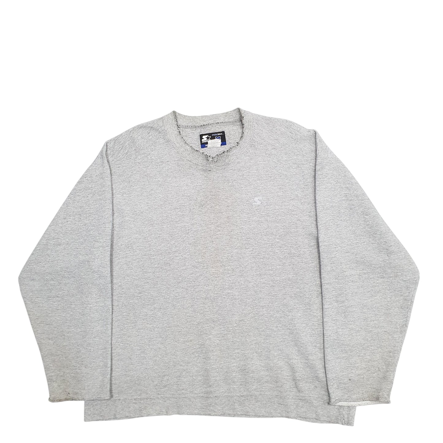 Mens Grey Starter  Crewneck Jumper
