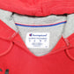 Mens Red Champion Script Hoodie Jumper