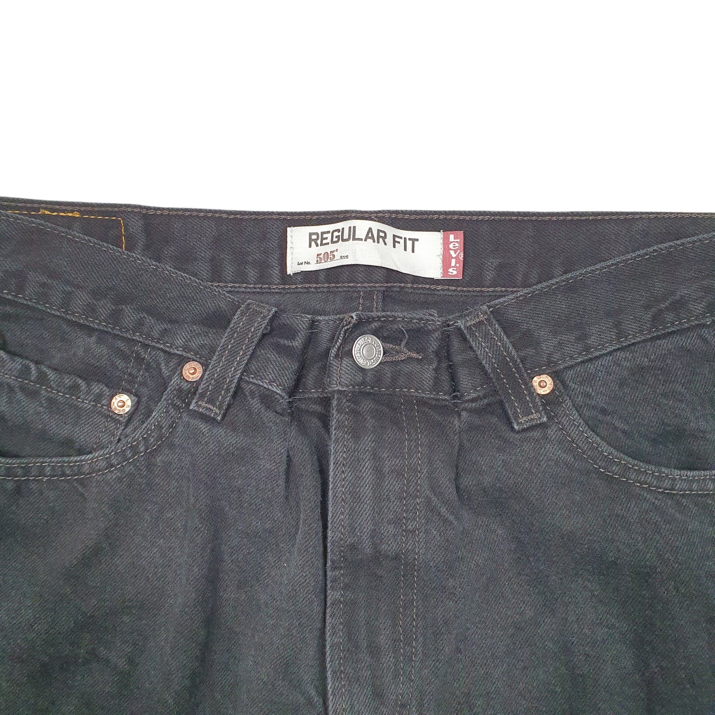 Mens Black Levis  505 JeansW36 L30