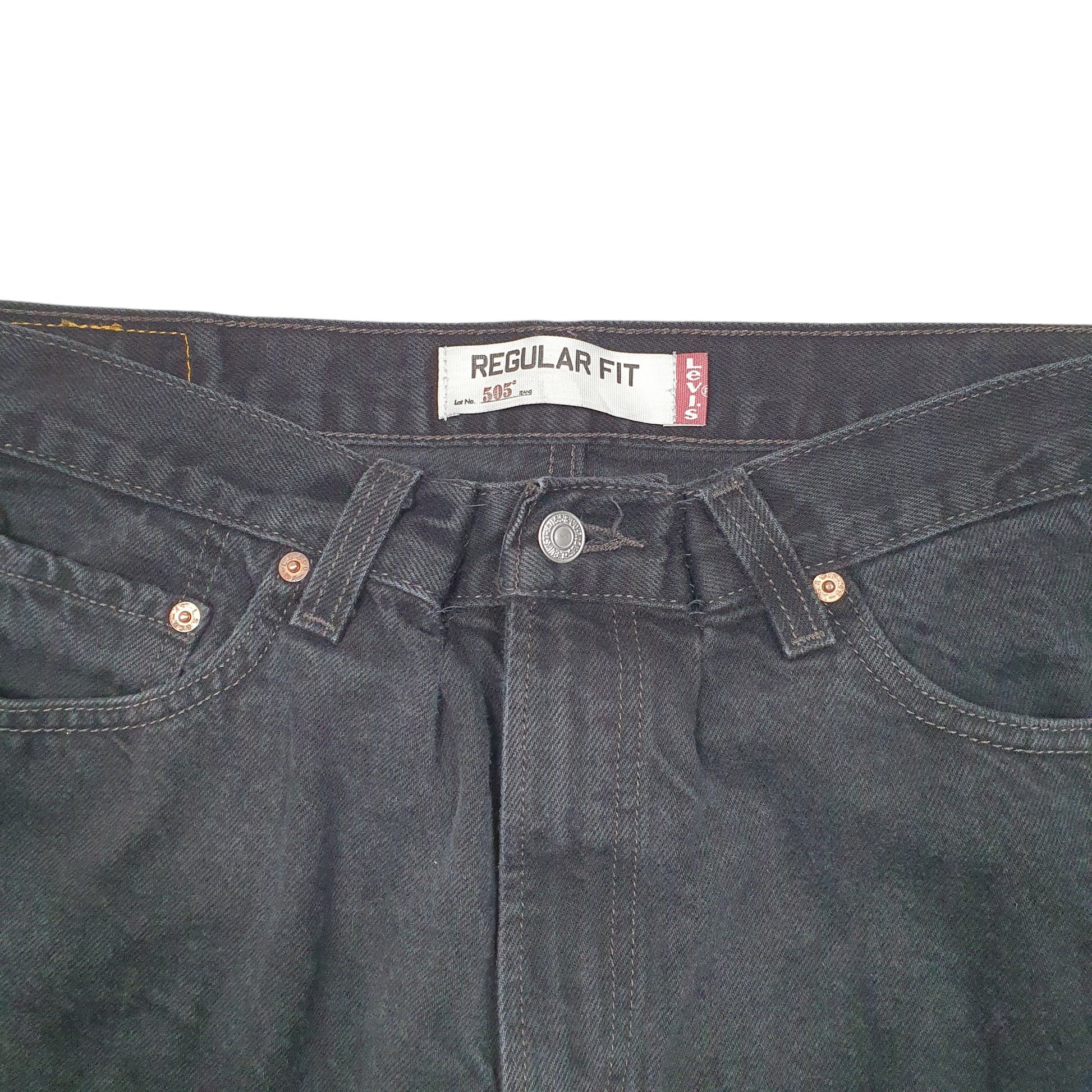 Mens Black Levis  505 JeansW36 L30