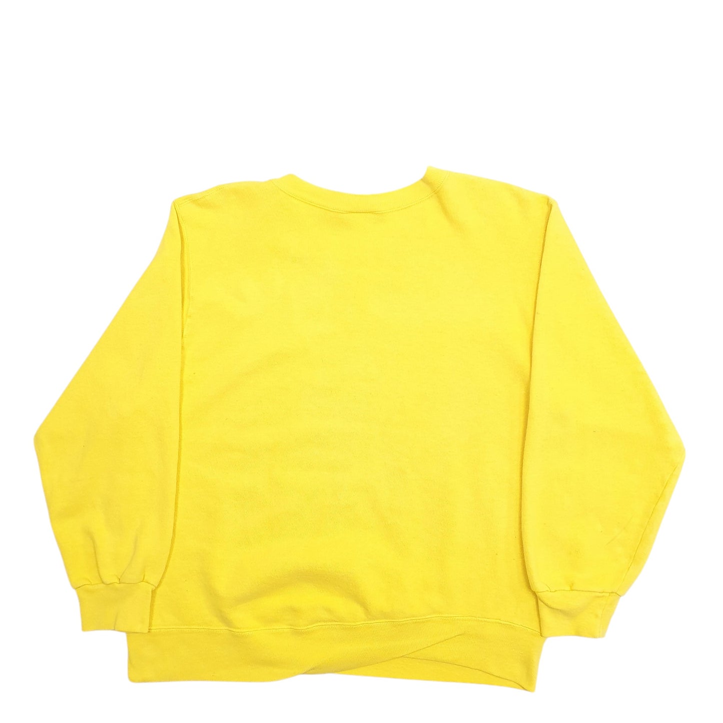 Mens Yellow Champion Made In USA Vintage 90's Crewneck Jumper